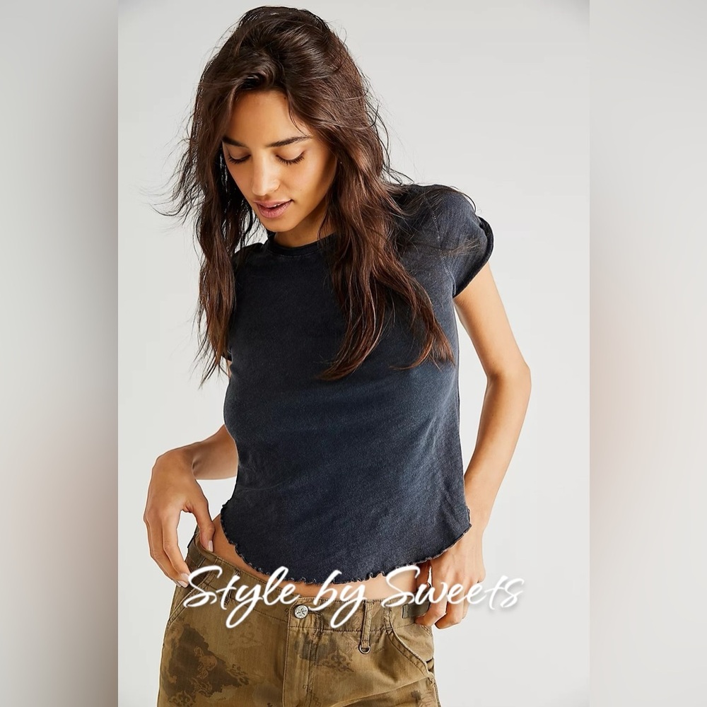 Free People We The Free Be My Baby Tee Small - Picture 5 of 6